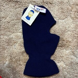 Navy Blue Vintage 1960s Ski Mask